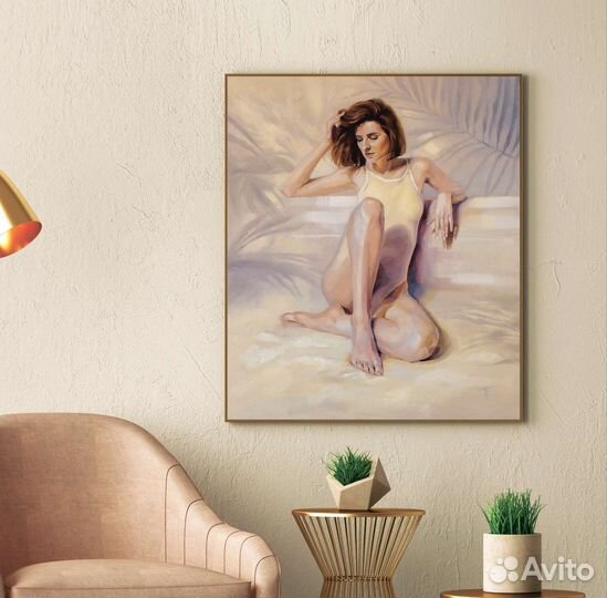 Интерьерная картина маслом на заказ