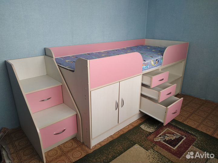 Детская кровать от 3 лет с бортиками