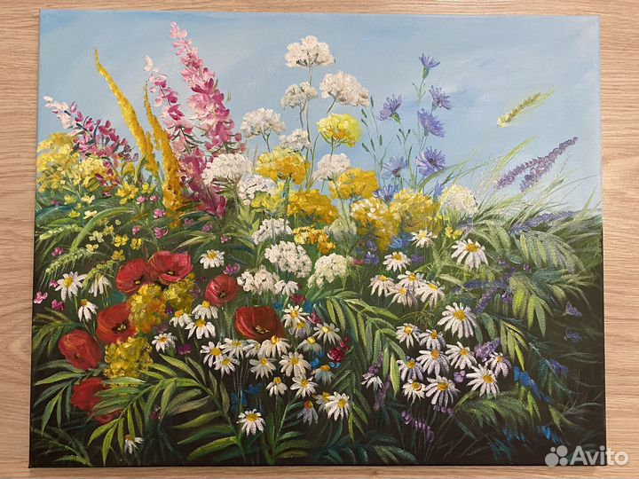 Картина маслом. Цветы