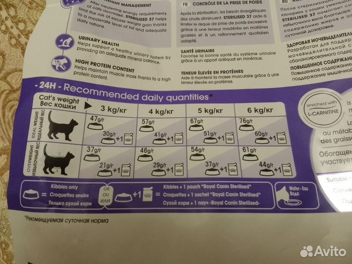 Сухой корм для кошек royal canin sterilised 2кг