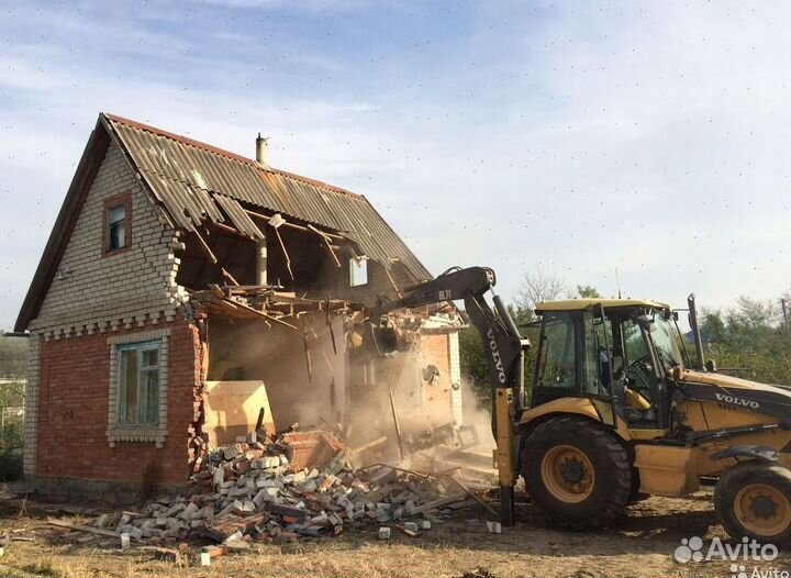 Демонтажные работы.Снос стен,домов,пола,потолка
