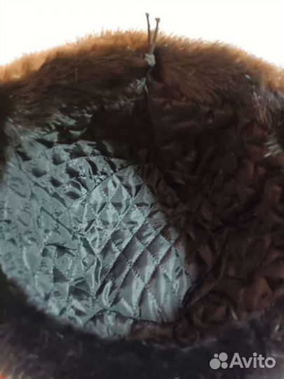 Шапка ушанка норковая женская