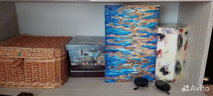 Картина маслом на холсте море