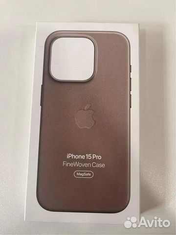 Оригинальный чехол iPhone 15 Pro FineWoven Еф