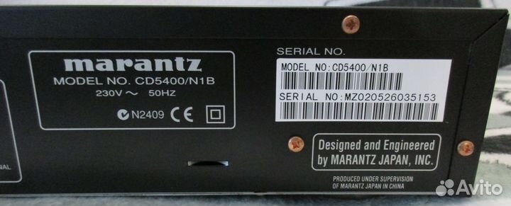 Marantz CD5400P/N1B проигрыватель CD новый