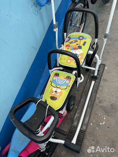 Снегокат с ручкой