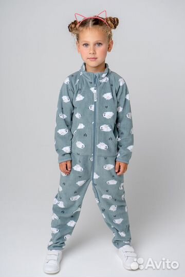 Флисовый комбинезон Crockid для девочки