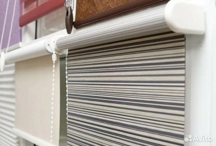 Рулонные шторы день ночь