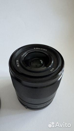 Объектив sony fe 28mm f/2 + конвертер 21mm