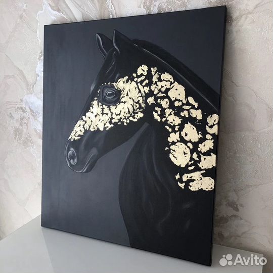 Картина маслом «Лошадь»