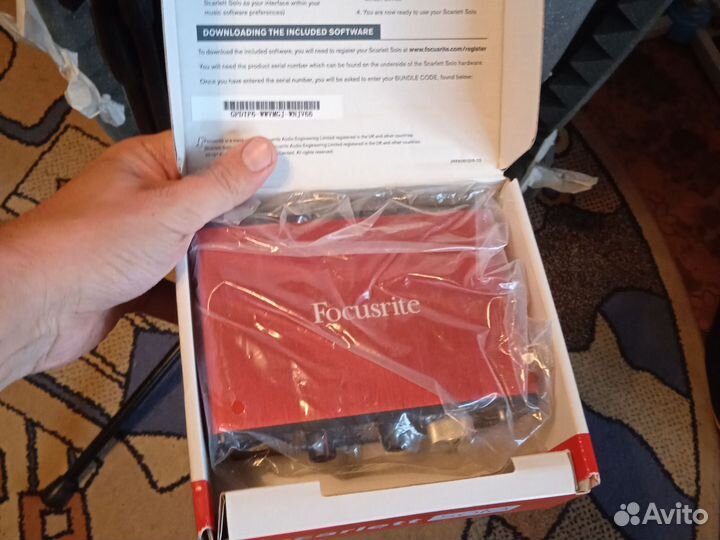 Микрофон студийный + звуковая карта