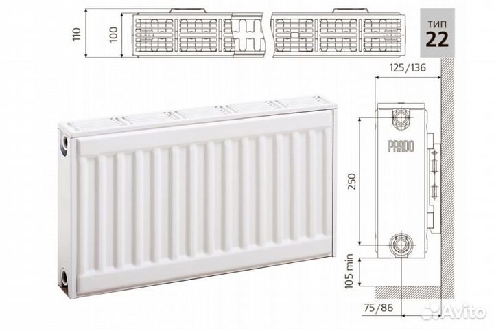 Радиатор отопления стальной