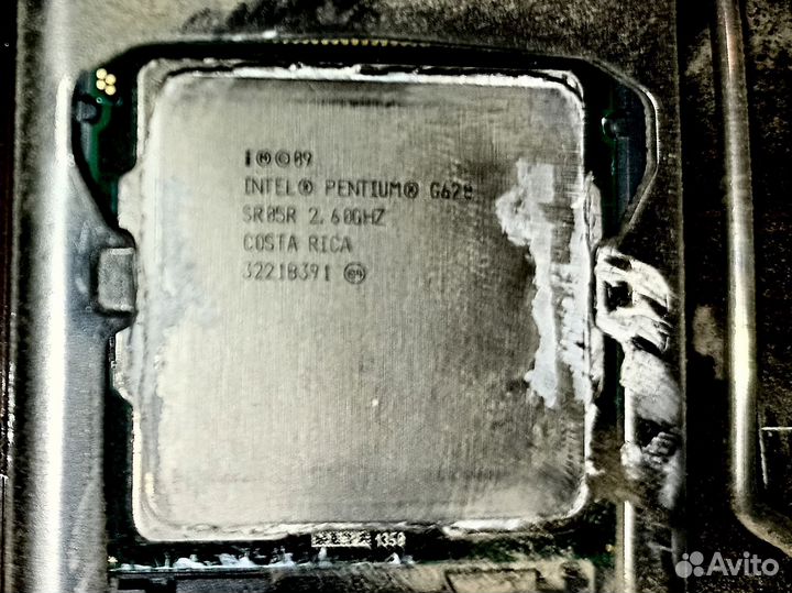 Материнская плата с процессором и памятью