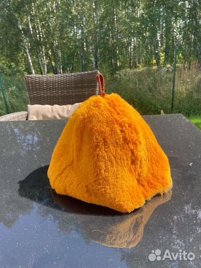 Банная шапка из натуральной овчины