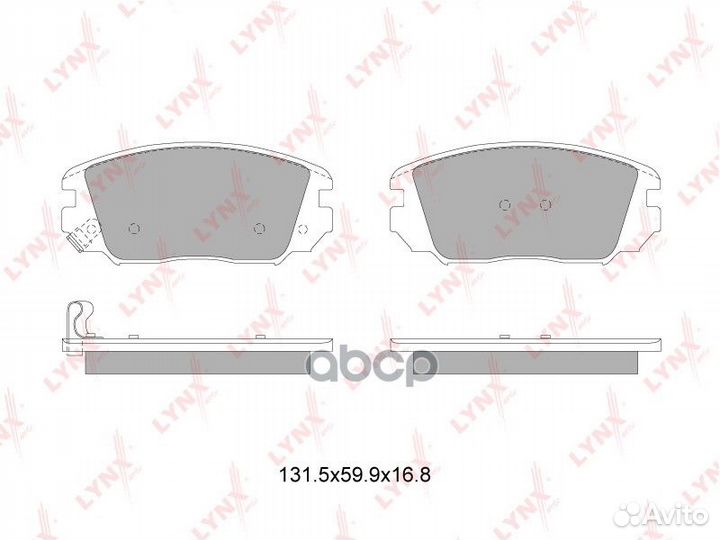 Колодки тормозные дисковые перед hyundai So