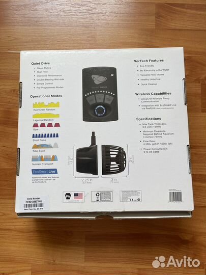 Vortech mp40qd помпа течения