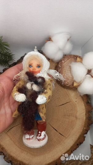 Ёлочная ватная игрушка