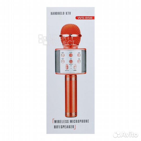 Караоке микрофон-колонка wster WS-858 Bluetooth