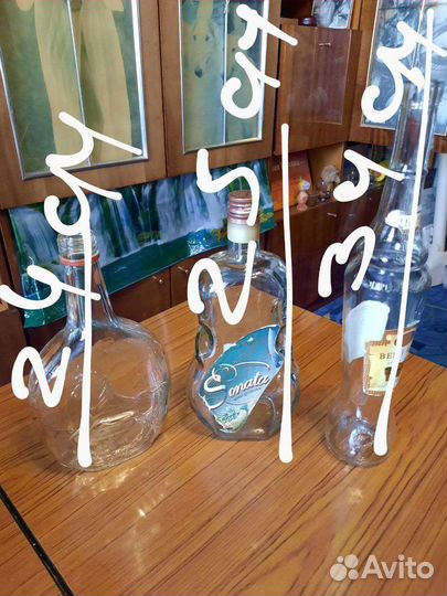 Бутылка фигурная гроздь скрипка высокая