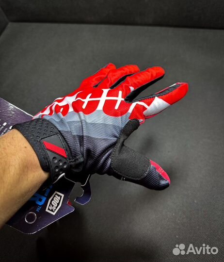 Мотоперчатки 100 эндуро/кросс хорошего качества