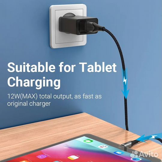 Зарядное устройство Vention 5V 2.4A USB