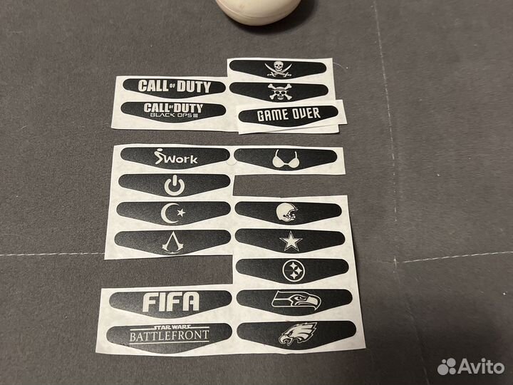 Наклейки на геймпад ps4