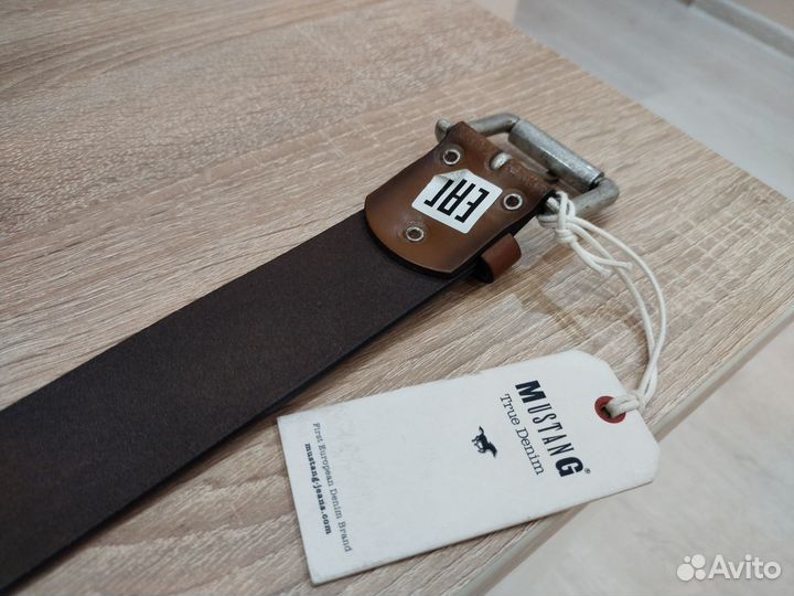 Новый мужской ремень Mustang оригинал нат. кожа