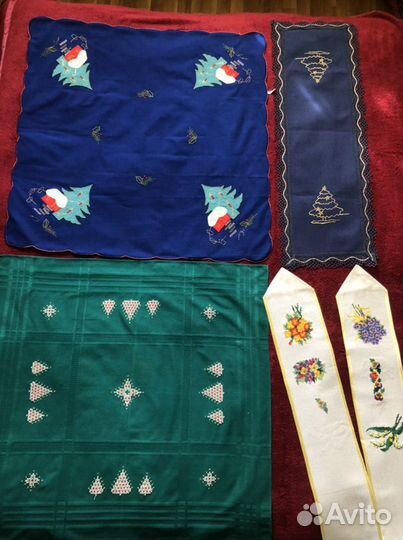 Старинный текстиль, скатерти, салфетки