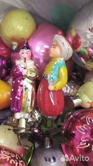 851757 Елочные игрушки 46 штук. СССР