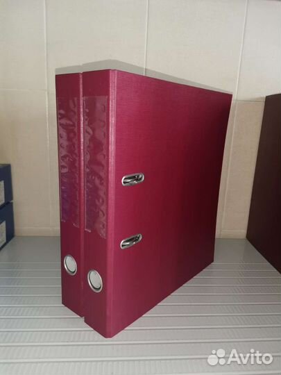 Папка регистратор Brauberg А4 пвх Бордовая