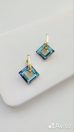 Серьги с кристаллами Swarovski