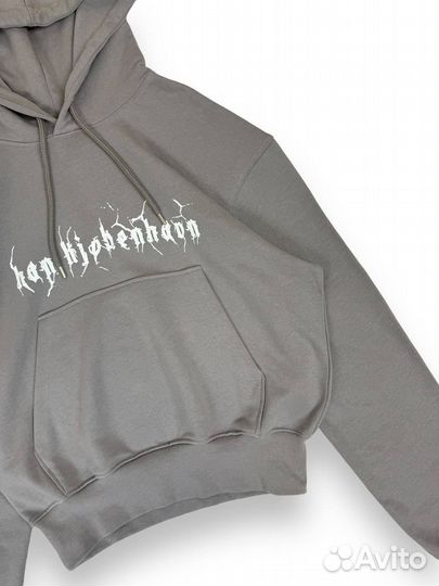 Худи Han Kjobenhavn Logo Hoodie Grey