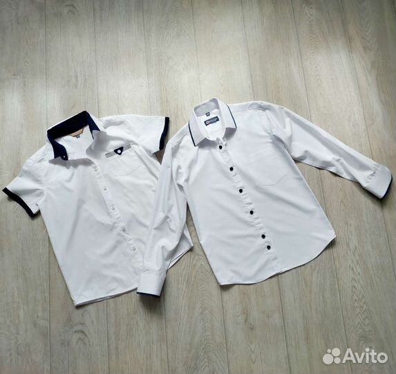 Две фирменные рубашки 122-134