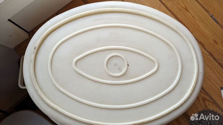 Таз пластиковый, овальный с ручками 30л