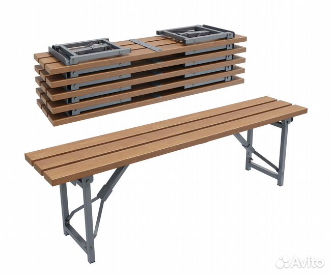 Скамейка складная без спинки «Форбург» Лиственница