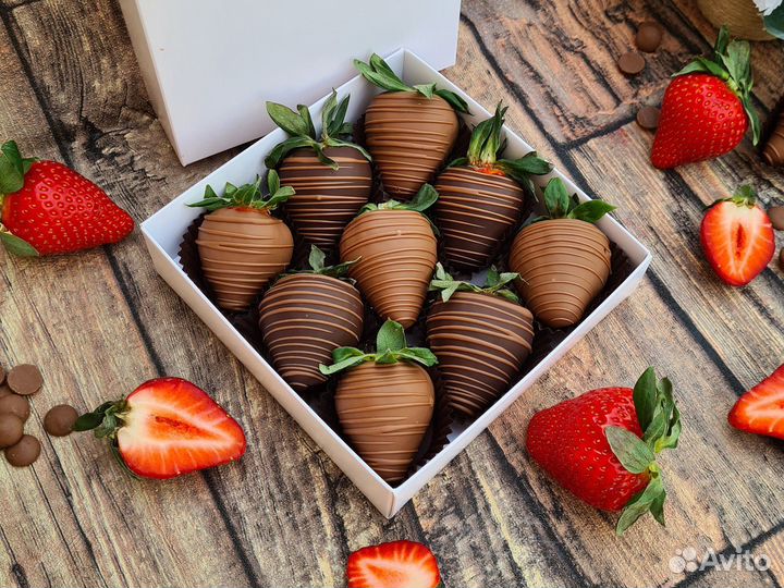Букет из клубники в шоколаде