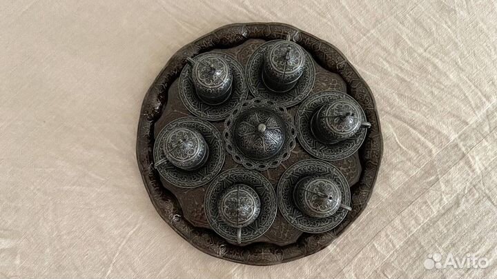 Набор для турецкого кофе 6 пар на подносе