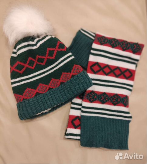 Комплект шапка и шарф для мальчика
