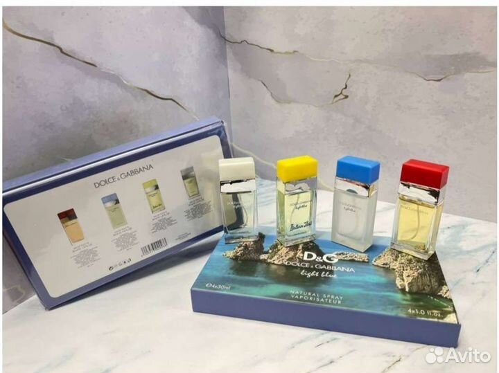 Подарочный набор Dolce&Gabbana Light Blue 4х30 ml