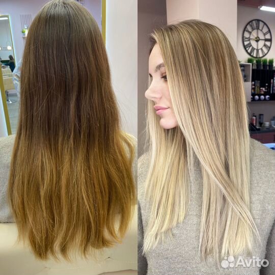 Окрашивание волос/выход из черного