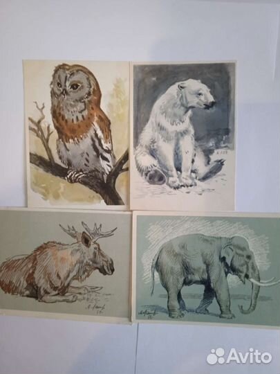 Открытки СССР художник А. Лаптев