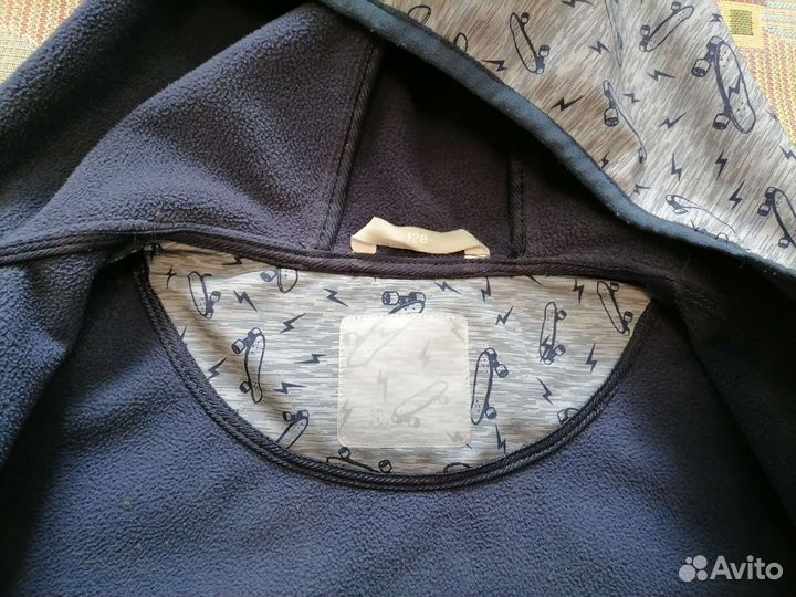 Ветровка для мальчика 128 флис