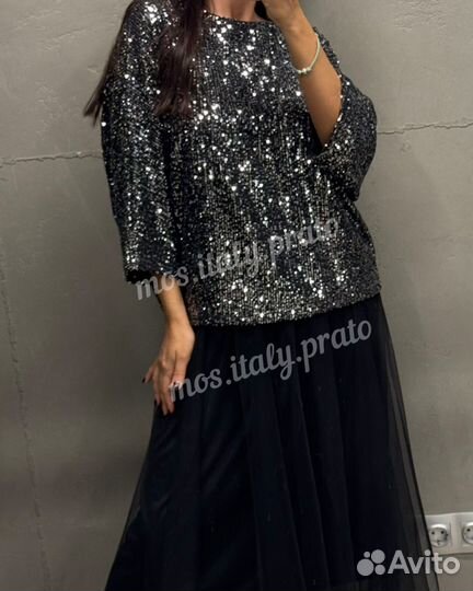 Костюм с паетками италия большие размеры