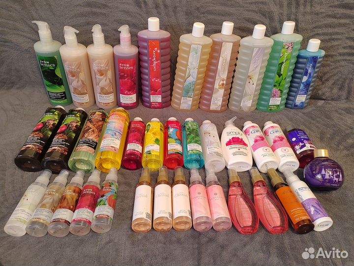 Avon гель пена мыло спрей для тела