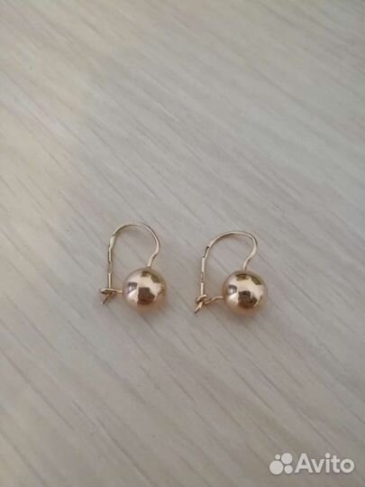 Золотые серьги советские