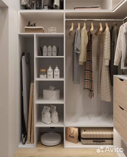 Гардеробная встроенная под заказ