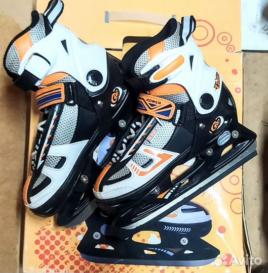 Коньки раздвижные 33-36