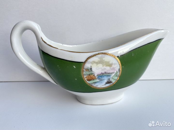 Соусник фарфор нкмп Пролетарий Мста СССР 1930