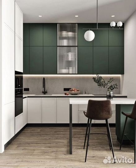 Кухня на заказ Островная в Рассрочку