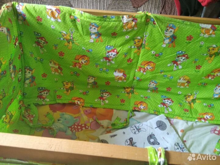 Бортики в детскую кроватку бу